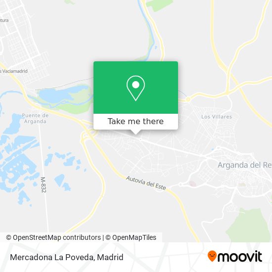 Mercadona La Poveda map