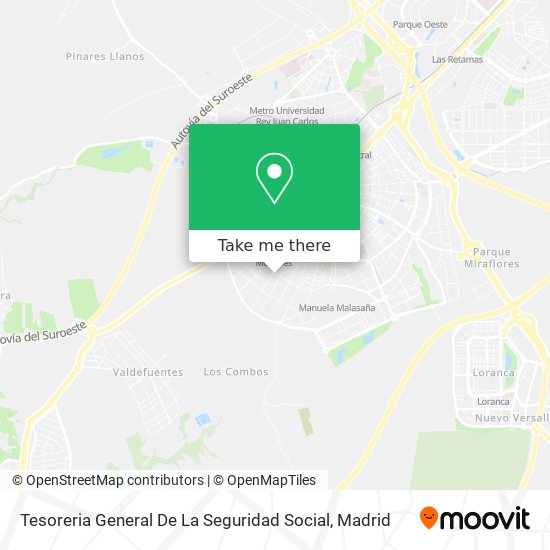 Tesoreria General De La Seguridad Social map