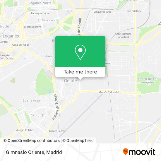 Gimnasio Oriente map