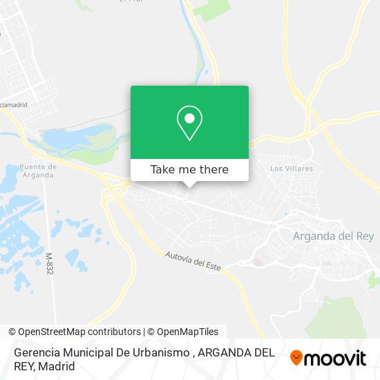 Gerencia Municipal De Urbanismo , ARGANDA DEL REY map