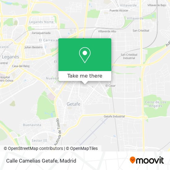 Calle Camelias Getafe map