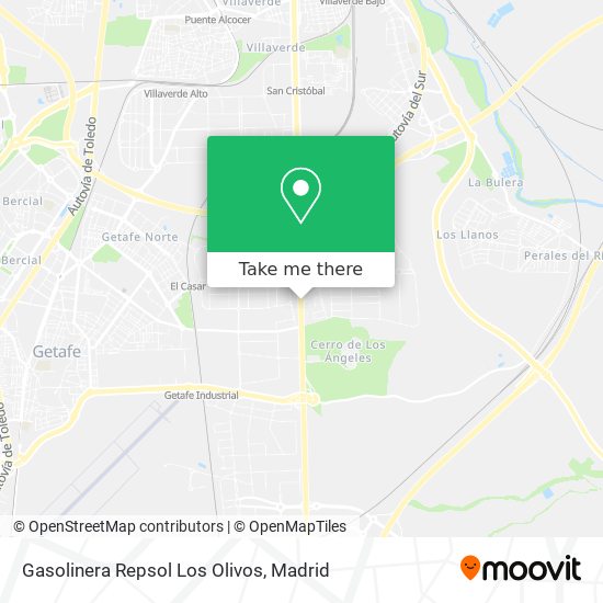 Gasolinera Repsol Los Olivos map