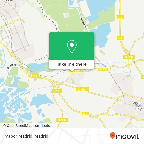 Vapor Madrid map