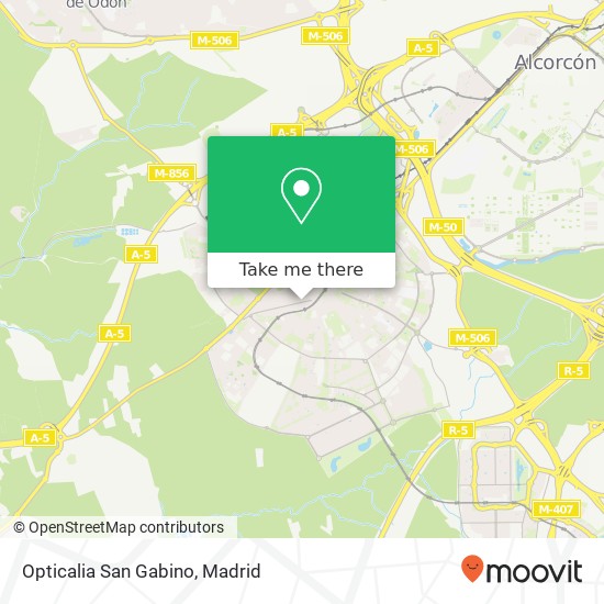 mapa Opticalia San Gabino