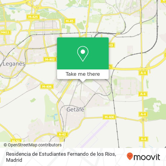 Residencia de Estudiantes Fernando de los Ríos map
