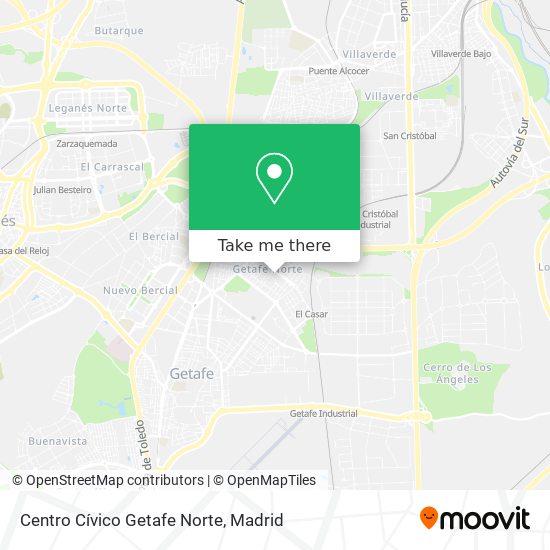 Centro Cívico Getafe Norte map