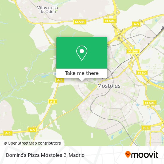 mapa Dominó's Pizza Móstoles 2