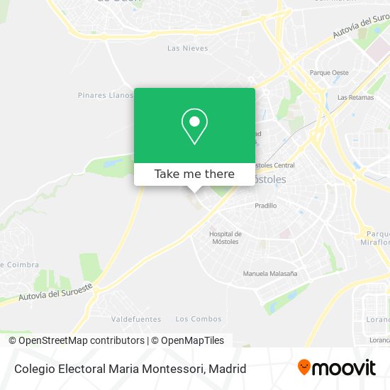 Colegio Electoral Maria Montessori map