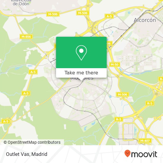 Outlet Vas map