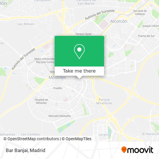 mapa Bar Banjai