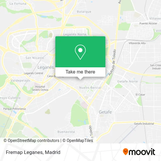 Fremap Leganes map