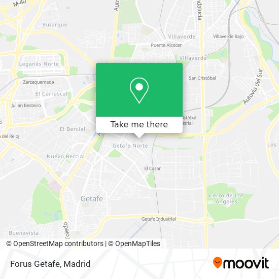 Forus Getafe map