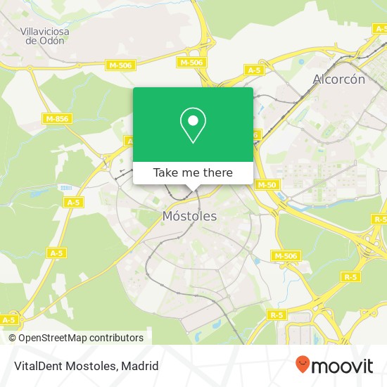 VitalDent Mostoles map