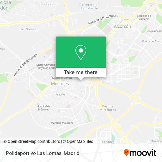 mapa Polideportivo Las Lomas