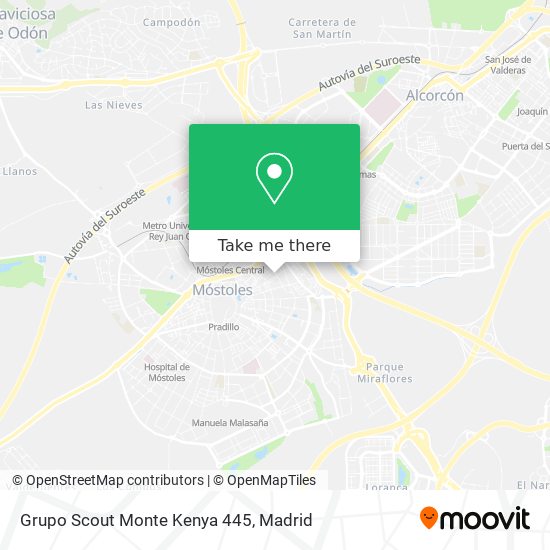 Grupo Scout Monte Kenya 445 map