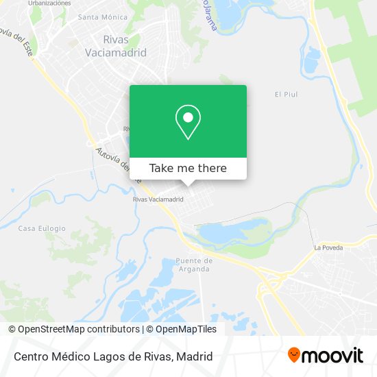 mapa Centro Médico Lagos de Rivas