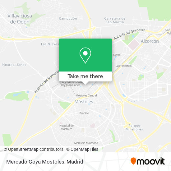 mapa Mercado Goya Mostoles