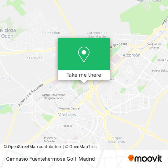 Gimnasio Fuentehermosa Golf map
