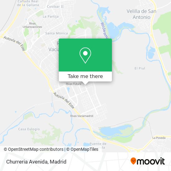 mapa Churreria Avenida