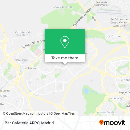 mapa Bar-Cafeteria ARPO