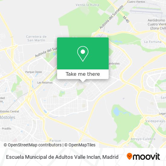mapa Escuela Municipal de Adultos Valle Inclan