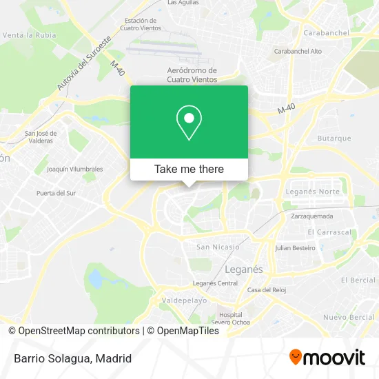 Barrio Solagua map