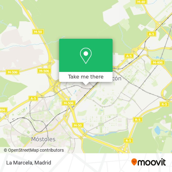 La Marcela map