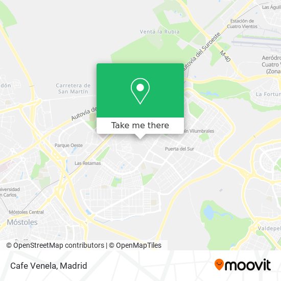 mapa Cafe Venela