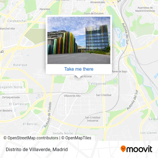 Distrito de Villaverde map