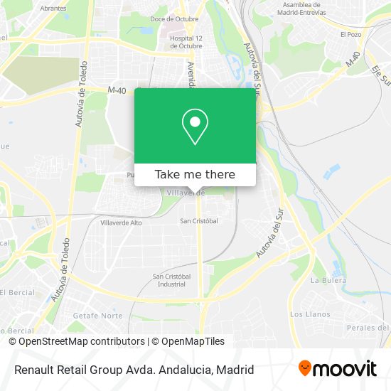 mapa Renault Retail Group Avda. Andalucia