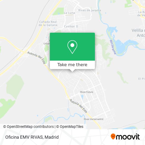 Oficina EMV RIVAS map