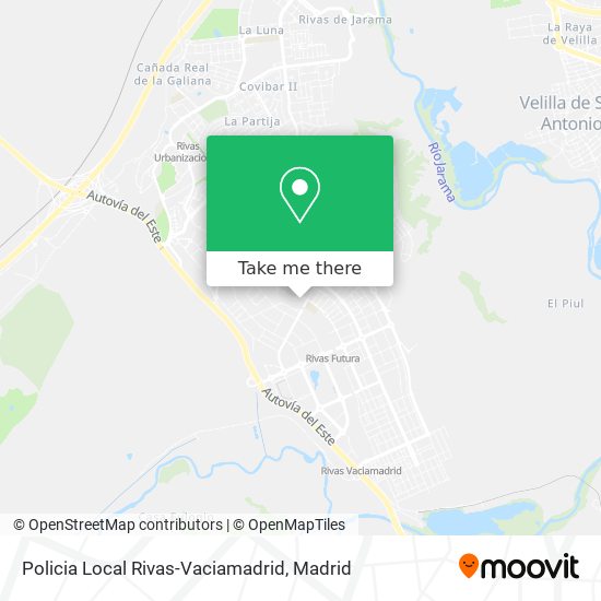 Policia Local Rivas-Vaciamadrid map