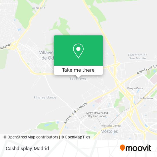 mapa Cashdisplay