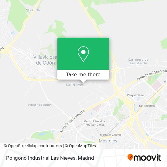 mapa Poligono Industrial Las Nieves