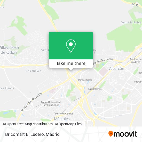 Bricomart El Lucero map