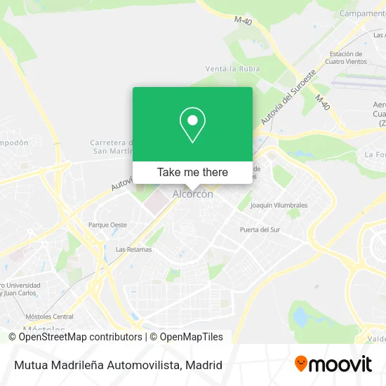 Mutua Madrileña Automovilista map