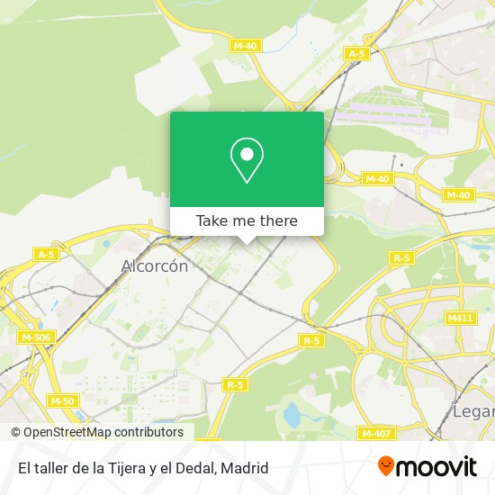 El taller de la Tijera y el Dedal map