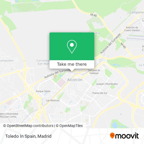 Toledo In Spain map