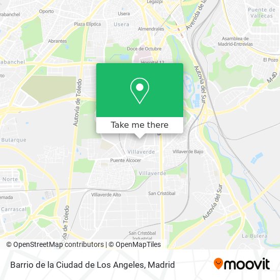 mapa Barrio de la Ciudad de Los Angeles