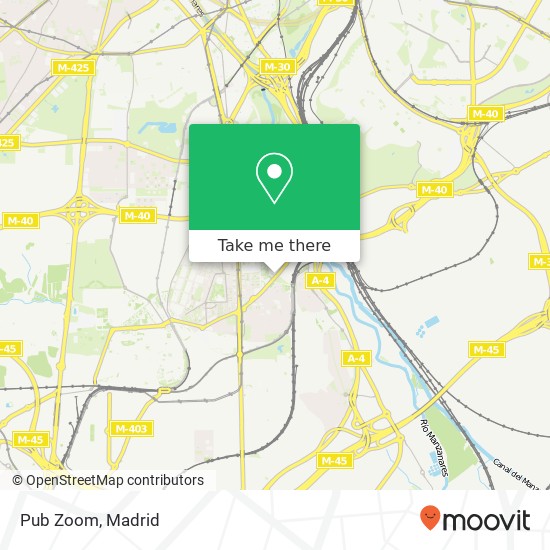 Pub Zoom map