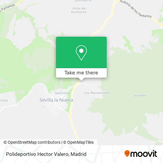 mapa Polideportivo Hector Valero