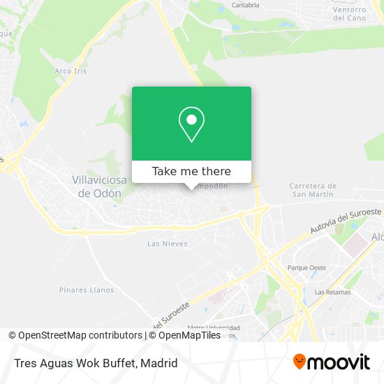 Tres Aguas Wok Buffet map