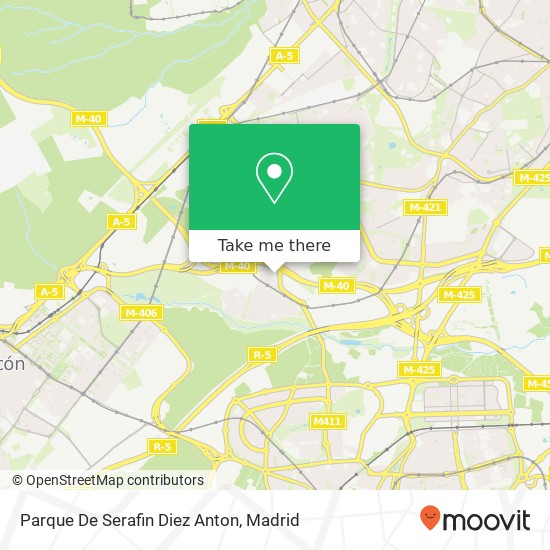 mapa Parque De Serafin Diez Anton