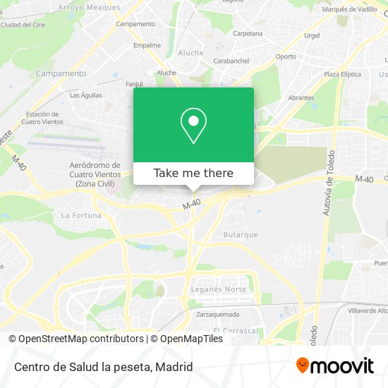 mapa Centro de Salud la peseta