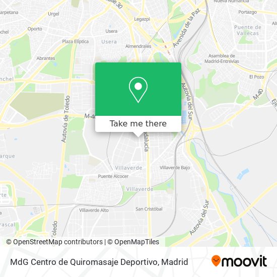 mapa MdG Centro de Quiromasaje Deportivo
