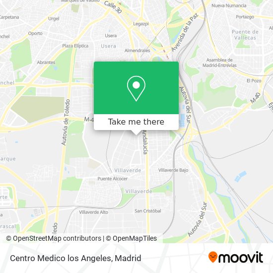 Centro Medico los Angeles map