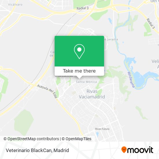 Veterinario BlackCan map