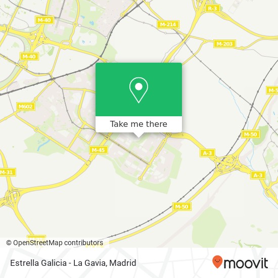 Estrella Galicia - La Gavia map