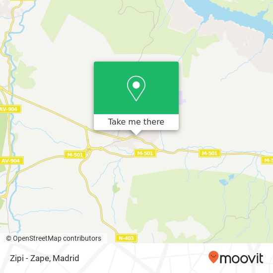 mapa Zipi - Zape