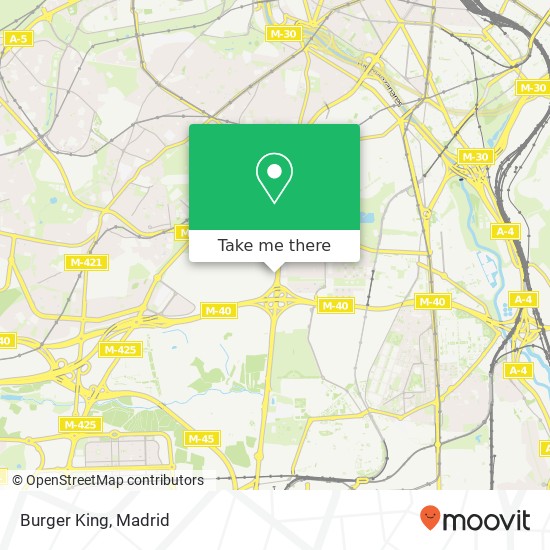 mapa Burger King